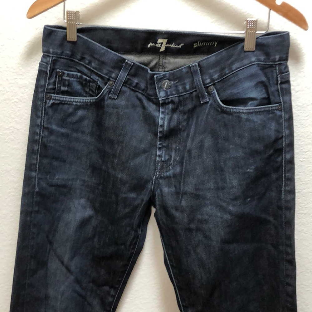 7 for all mankind slimmy blue jeans size 31